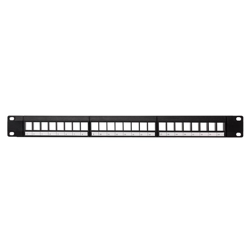 Патч-панель модульная TERACOM PRO 19'' 1U неэкранированная 24 порта с органайзером (пустая) | TRP-MODP-UTP-1U24 | EKF — миниатюра 2
