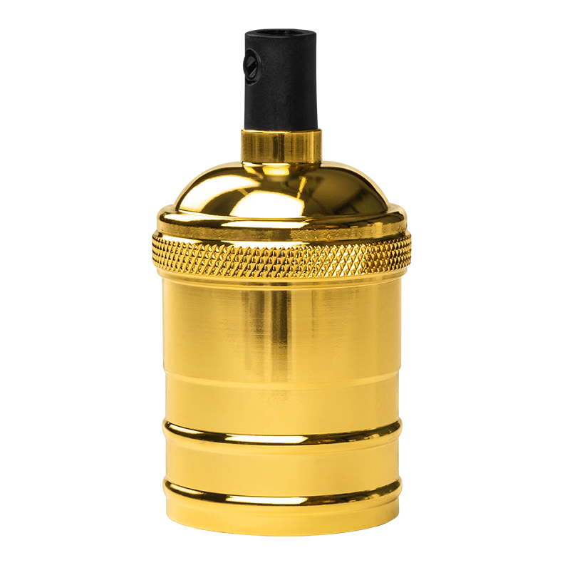 Декоративный патрон с проводом RETRO золотой цвет PLC 02 E27 230V/1M GOLDEN | .5039018 | JAZZWAY — миниатюра 2