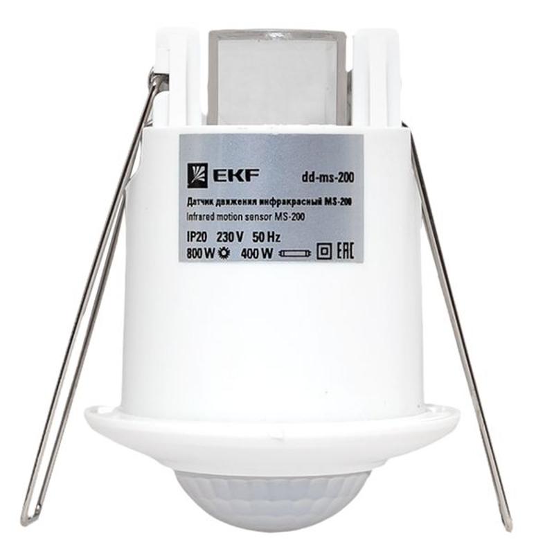 Датчик движения ИК встраиваемый  800Вт 360гр. до 6м IP20 dd-ms-200 EKF | dd-ms-200 | EKF — миниатюра 16
