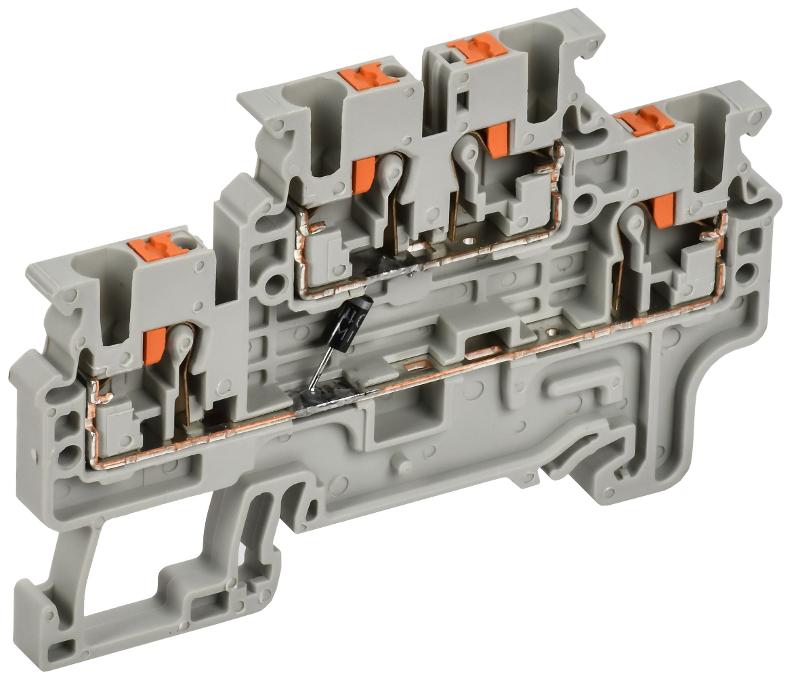 ARMAFIX Колодка клемм. CPDL2.5(E)D2 2-ур. с встр. диод.  | AF-CT23-07-22-K03-012 | ИЭК — IEK (ИЭК)
