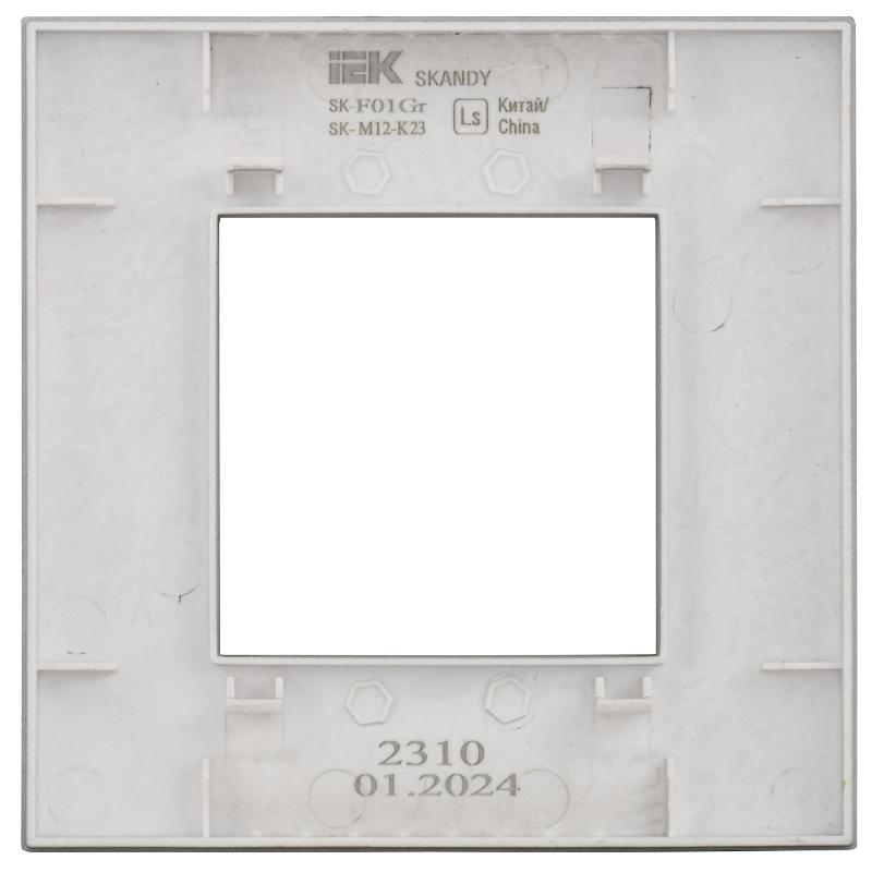 SKANDY Рамка 1-мест. SK-F01S сереб. | SK-M12-K23 | IEK — миниатюра 3