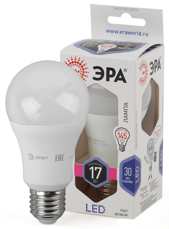 Лампа светодиодная LED 17Вт Е27 6000К A60-17W-860-E27 | Б0031701 | ЭРА — ЭРА (Энергия света)