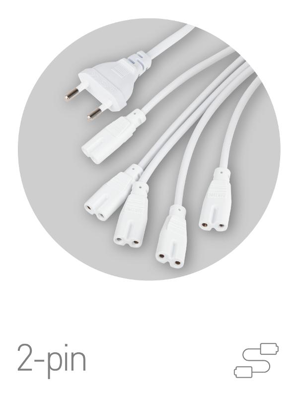 Разветвитель сетевой для фитолампы FITO 5х IEC C7 (2 pin) 2 м для подключения 5 светильников — миниатюра 4