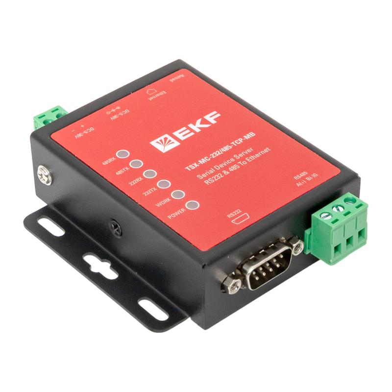 Преобразователь RS-232/485 в Ethernet, Modbus TCP/RTU/ASCII TSX |TSX-MC-232/485-TCP-MB|EKF — миниатюра 14