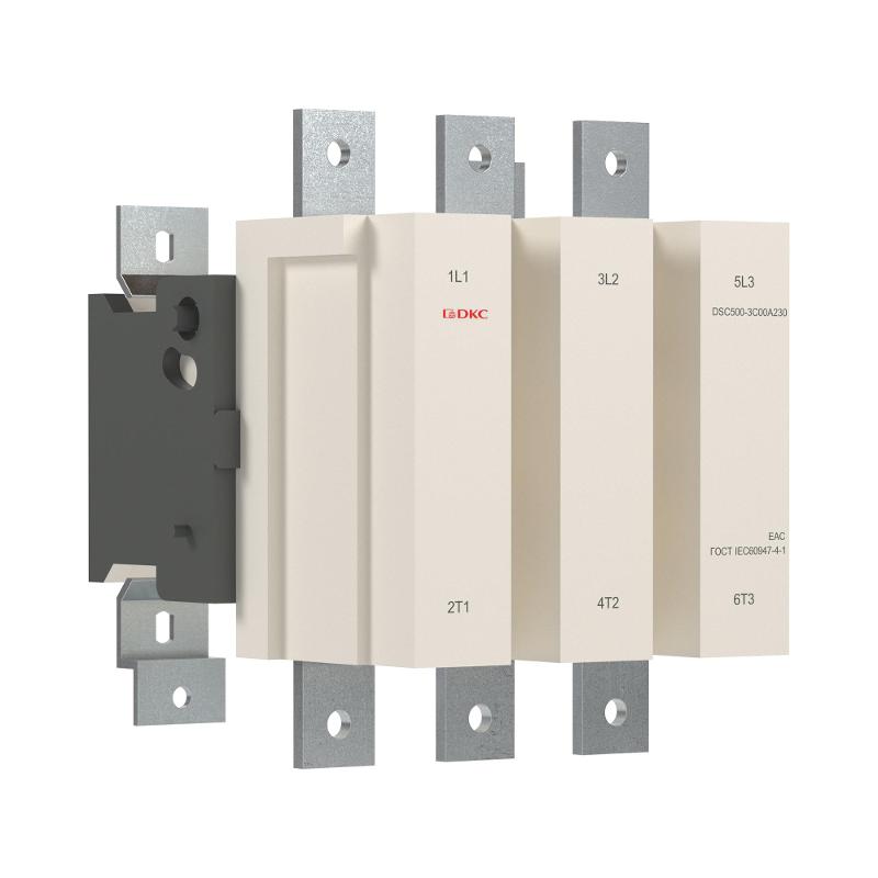 Магнитный контактор DSC800-3C00A230 800А 400кВт (AC3)  кат 220В AC | DSC800-3C00A230 | DKC — миниатюра 1