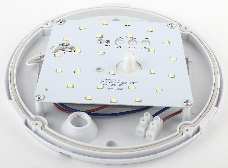 Светильник светодиодный для ЖКХ SPB-1-08-MWS (W) IP54 8Вт 640Лм 4000К D180 КРУГ с датчиком движения | Б0022452 | ЭРА — миниатюра 3