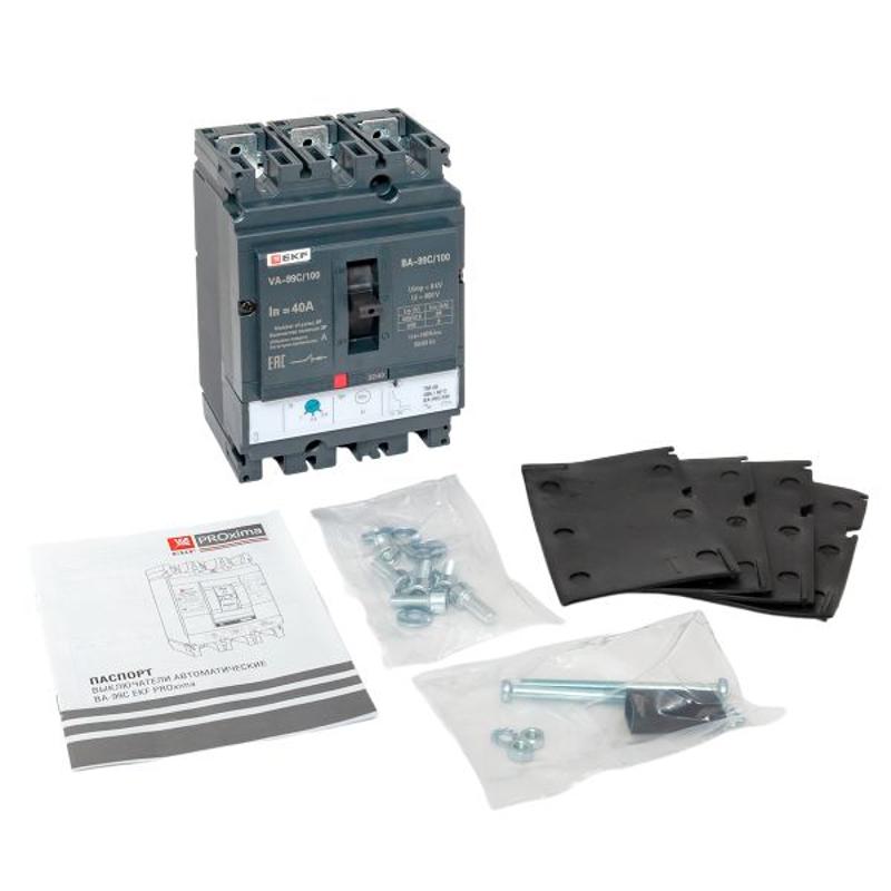 Выключатель автоматический ВА-99C (Compact NS) 100/40А 3P 36кА EKF PROxima | mccb99C-100-40 | EKF — миниатюра 16