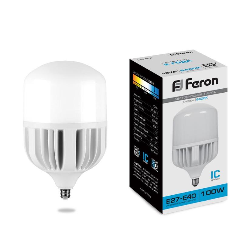 Лампа светодиодная промышленная LB-65 E27-E40 100W 6400K | 25827 | Feron — Feron