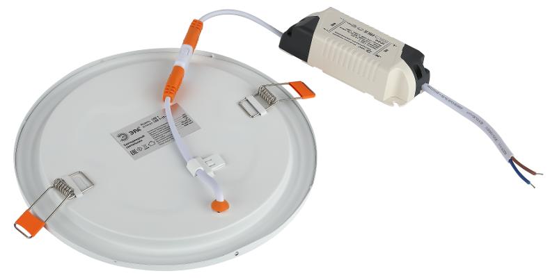 Светильник светодиодный встраиваемый downlight LED 1 12Вт 6500К белый круг | Б0019833 | ЭРА — миниатюра 4