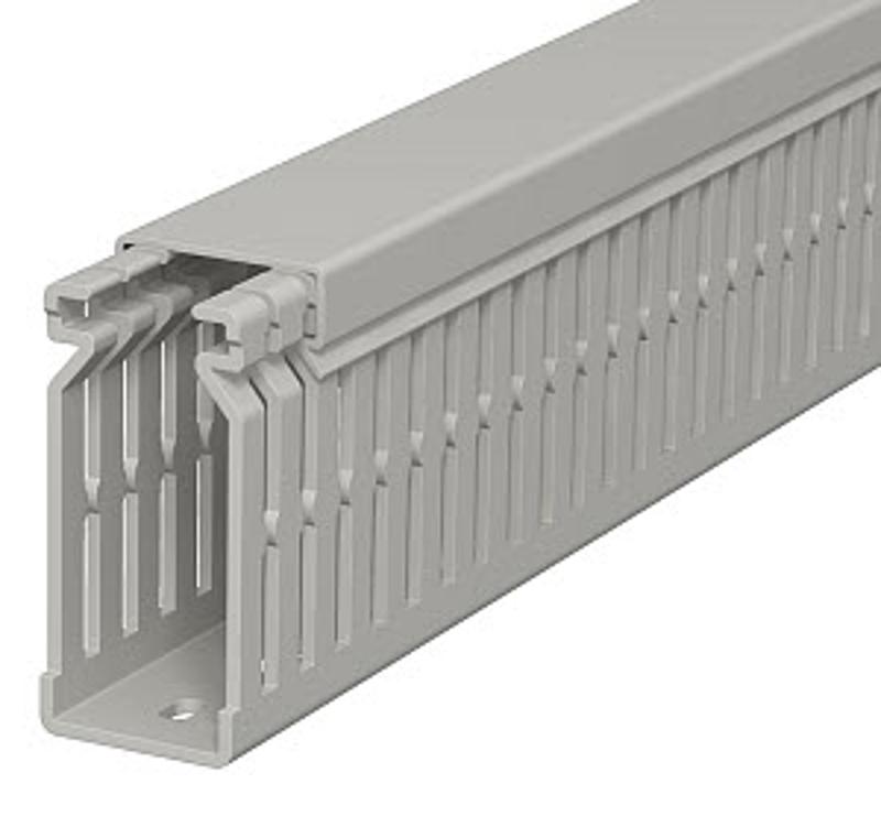 Распределительный кабельный канал LK4 N 60x25x2000 мм (ПВХ,серый) (LK4 N 60025) | 6178203 | OBO Bettermann — миниатюра 2