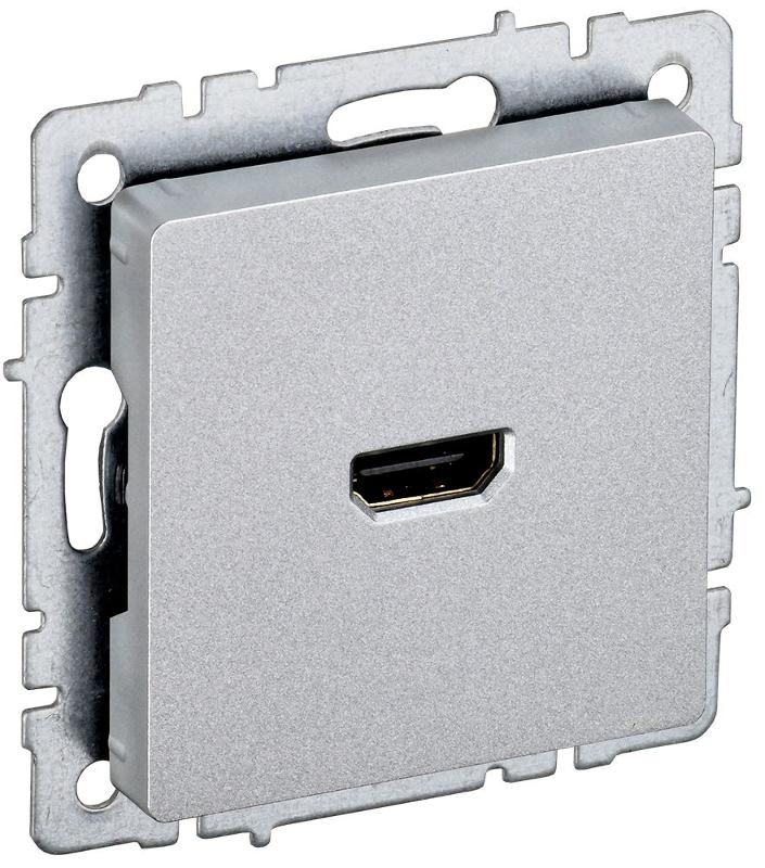 BRITE Розетка HDMI РHDMI-0-БрА алюминий  | BR-H10-K47 | IEK — IEK (ИЭК)