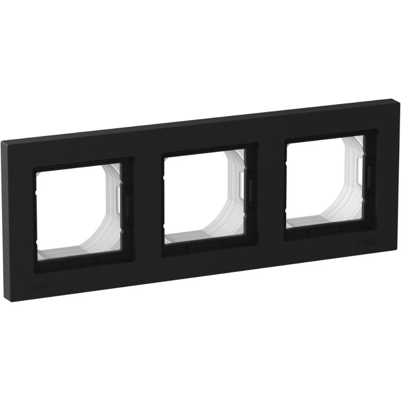 AtlasDesign Aqua Карбон Рамка 3-АЯ IP44 | ATN441003 | SE — миниатюра 1