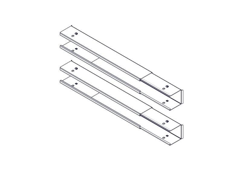 Продольный кабельный канал для шкафов серии Uniprom, боковой, черный, 2шт | UT8008V | SE — миниатюра 4
