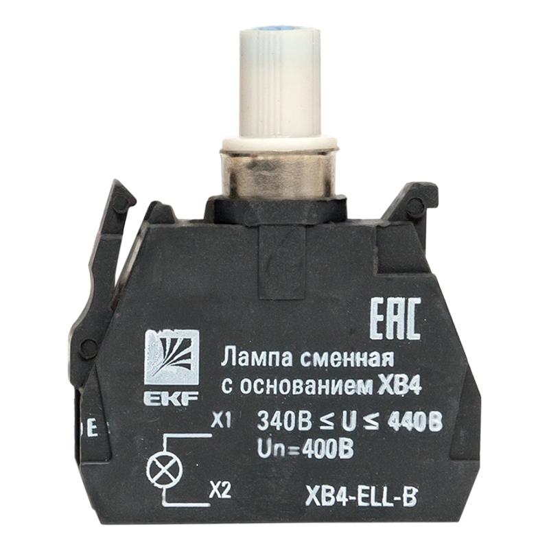 Лампа сменная c основанием XB4 синяя 400В EKF PROxima  |  XB4-ELL-B |  EKF  — миниатюра 4