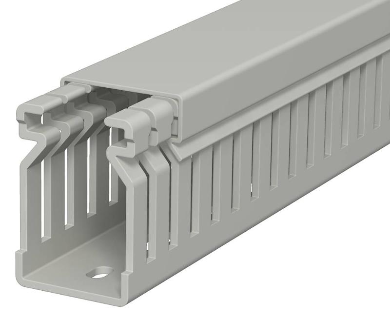 Распределительный кабельный канал LK4 40x25x2000 мм (ПВХ,серый) (LK4 40025) | 6178010 | OBO Bettermann — OBO Bettermann