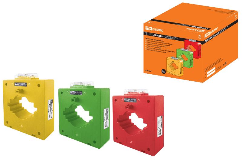 Трансформатор тока ТТН 100/1000/5-15VA/0,5 (3 шт., color) | SQ1101-0219 | TDM — TDM ELECTRIC