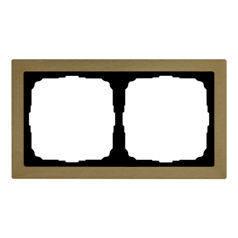 ArtGalery Pure Латунь Рамка 2-постовая , металл | GAL312202 | SE — Systeme Electric