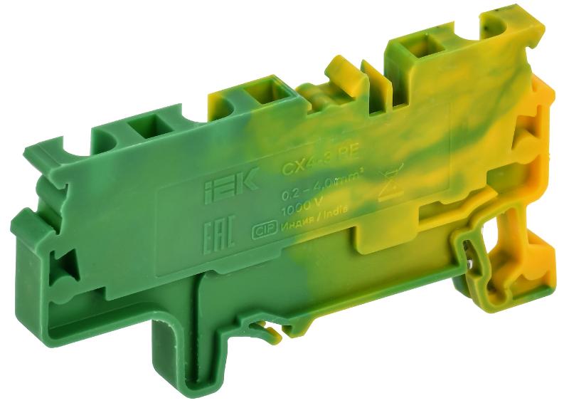 ARMAFIX Клемма пруж. CX4-3 PE 4мм2 3-конт. зазем. | AF-CT41-00-3-K52-004 | IEK — миниатюра 2