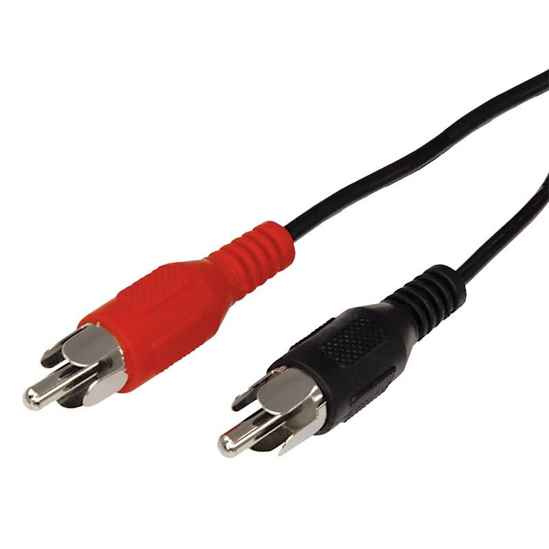 Шнур 2 RCA - 2 RCA, длина 3 метра, черный | 17-0105 | REXANT — REXANT