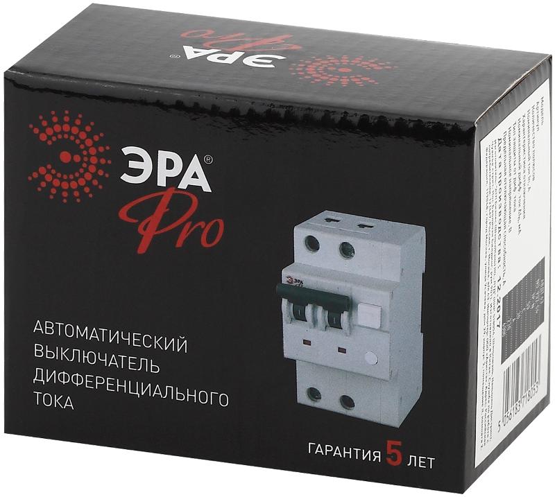 Выключатель автоматический дифференциального тока NO-902-21 АВДТ 64 C63 100мА 1P+N тип А Pro | Б0031871 | ЭРА — миниатюра 2