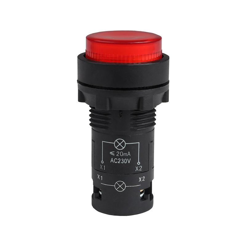Кнопка с подсветкой OptiSignal Compact D22 C7-PL-M401 красная 1НЗ 230 В AC XB7NW34M2 | 362096 | КЭАЗ — фото 1 | Sento