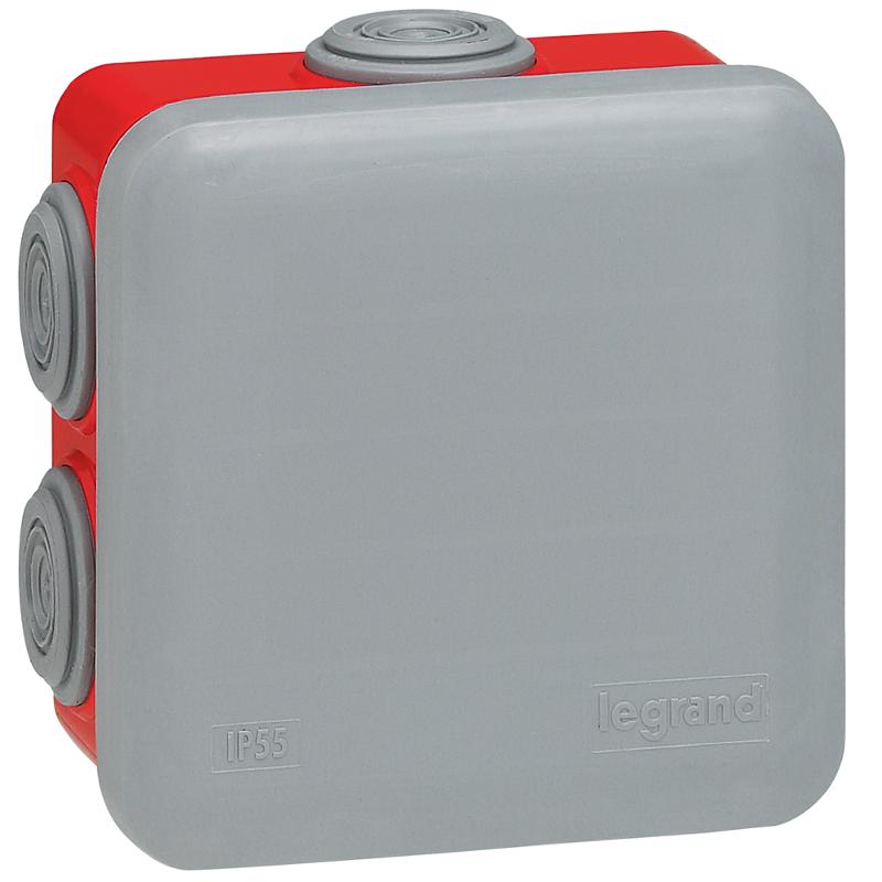 Коробка распределительная Plexo IP55 80х80х45мм сер. | 092015 | Legrand — Legrand
