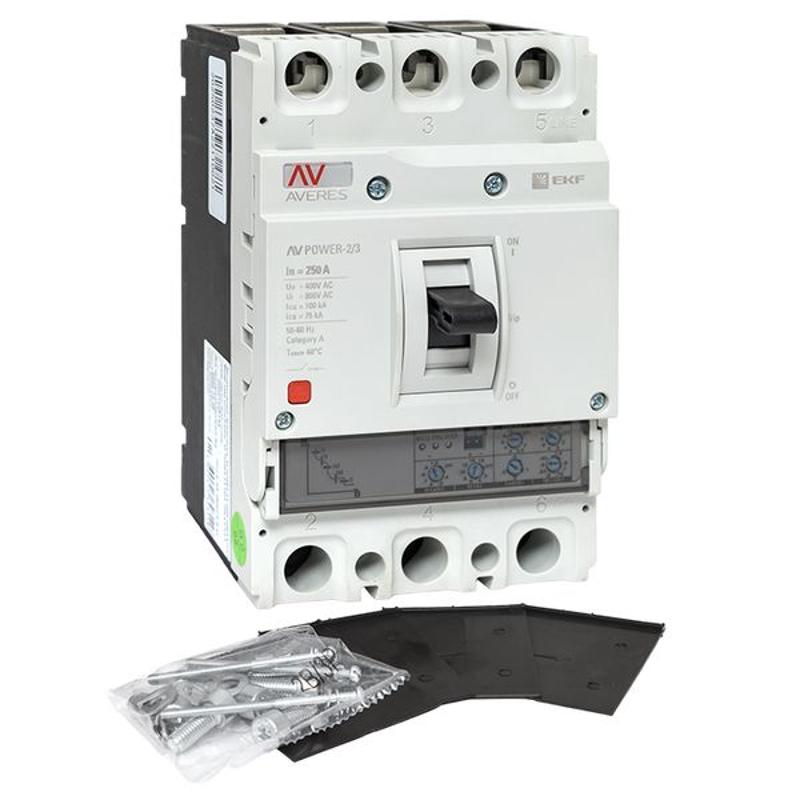 Выключатель автоматический AV POWER-2/3 250А 100kA ETU2.0 AVERES | mccb-23-250H-2.0-av | EKF — миниатюра 11