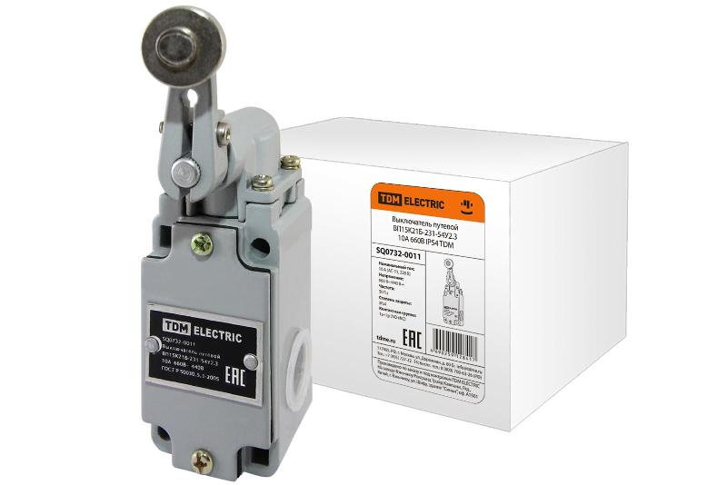 Выключатель путевой ВП15K21Б-231-54У2.3 10А 660В IP54  | SQ0732-0011 | TDM — TDM ELECTRIC