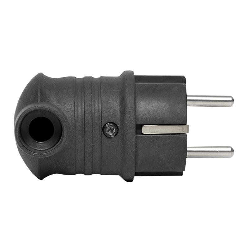 Вилка угловая каучуковая 230В 2P+PE 16A IP44 EKF PRO |  RPS-017-16-230-44-r |  EKF — миниатюра 3