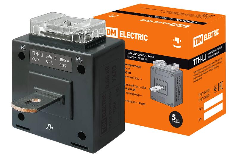 Трансформатор тока ТТН-Ш 30/5-5VA/0,5S-Р | SQ1101-1029 | TDM — TDM ELECTRIC
