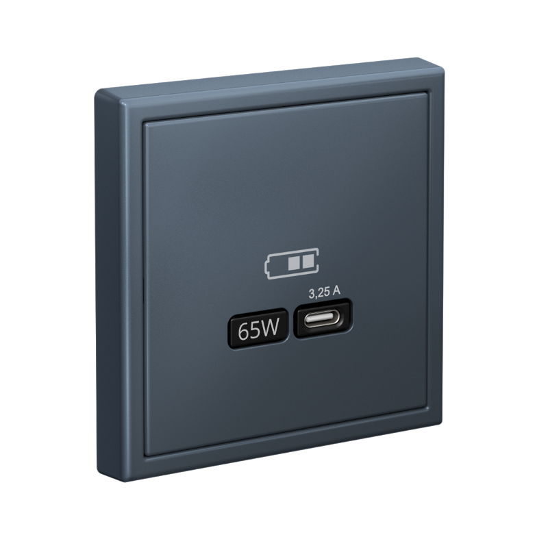 ArtGallery Грифель Розетка USB тип-С 65Вт высокоскор.заряд. QC, PD, механизм | GAL000727 | SE — миниатюра 5