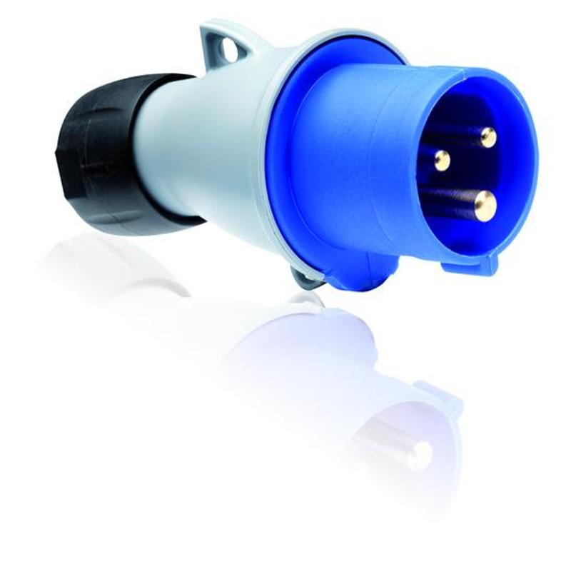 Вилка кабельная ICAT 16A. 2P+E. IP44 216-P6 | 2CMA193501R1000 | ABB — миниатюра 2