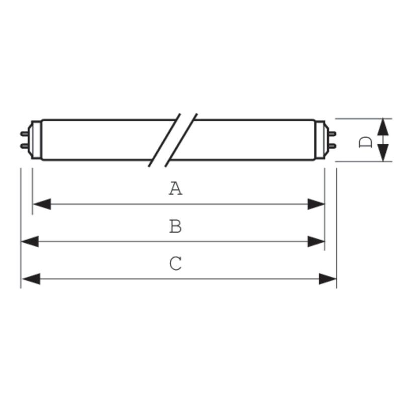 Лампа люминесцентная инсектицидная Actinic BL TL-K 40W/10-R | 928004101029 | PHILIPS — миниатюра 2