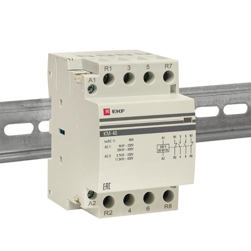 Контактор модульный КМ 40А 2NО+2NC (3 мод.) PROxima| km-3-40-22 | EKF — миниатюра 4