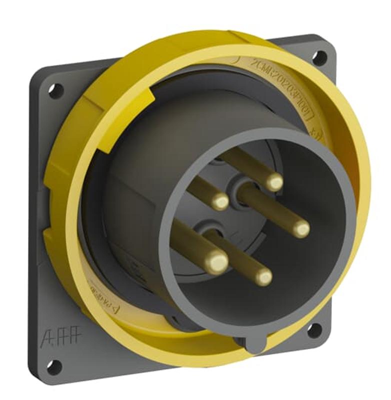 Вилка с прямым фланцем Easy&Safe 416EBU4W,16A,3P+N+E,IP67,4ч|2CMA101269R1000| ABB — ABB