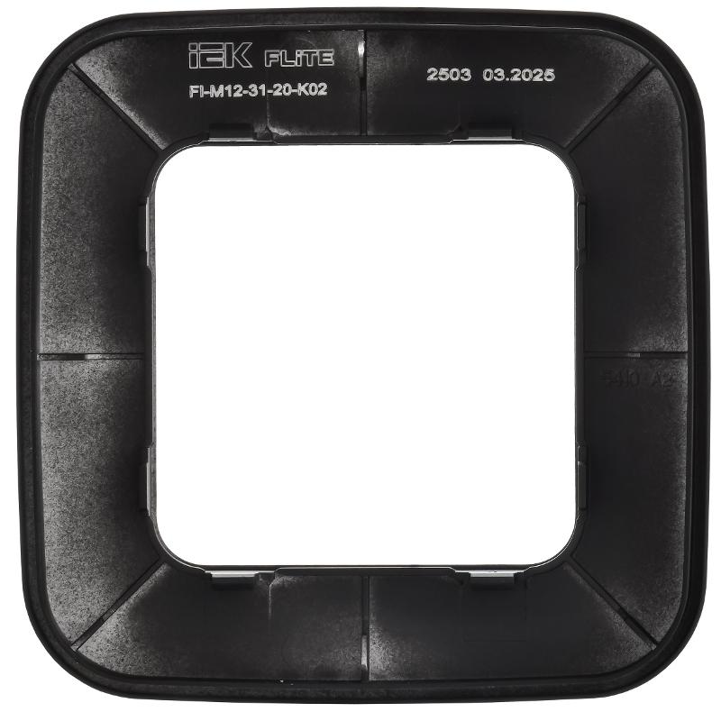 FLITE Artistic Рамка 1-ая РУ-1-А-ФлЧ черный | FI-M12-31-20-K02 | IEK — миниатюра 4