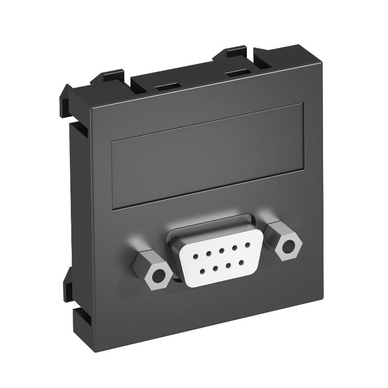 Мультимедийная рамка D-Sub9 Modul45 (черный) (MTG-DB9 S SWGR1) | 6104637 | OBO Bettermann — OBO Bettermann