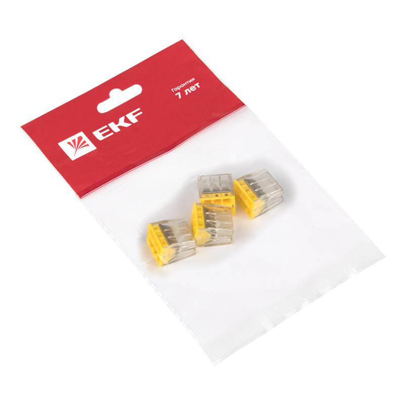Клемма СМК 2273-246 (с пастой) 6 отверстий 0,5-2.5мм2 (4шт.) EKF PROxima | plc-smk-2273-246r | EKF — миниатюра 6