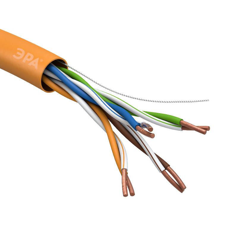 ЭРА Кабель витая пара U/UTP 4x2x24 AWG Cat5e CU нг(А) HF 305м | Б0044430 | ЭРА — миниатюра 3