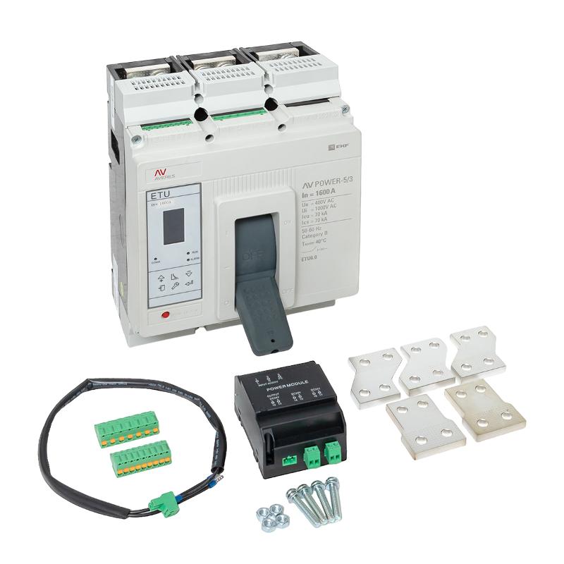 Выключатель автоматический AV POWER-5/3 1600А 70kA ETU6.0 AVERES | mccb-53-1600M-6.0-av | EKF — миниатюра 11