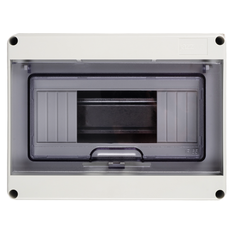 Корпус пластиковый навесной на 8 модулей PDB/W 4008 GR (ЩРН-ПГ- 8) IP65 | .5072060 | Jazzway — Jazzway