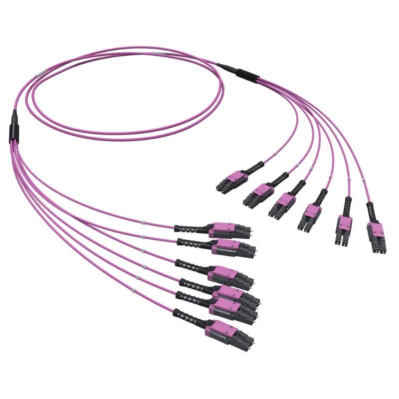 Оптическая разветвительная сборка 12ОВ 50/125 OM4, 6хLC Duplex Uniboot/6хLC Duplex Uniboot, 10м | RNFLL12410 | DKC — DKC (ДКС)
