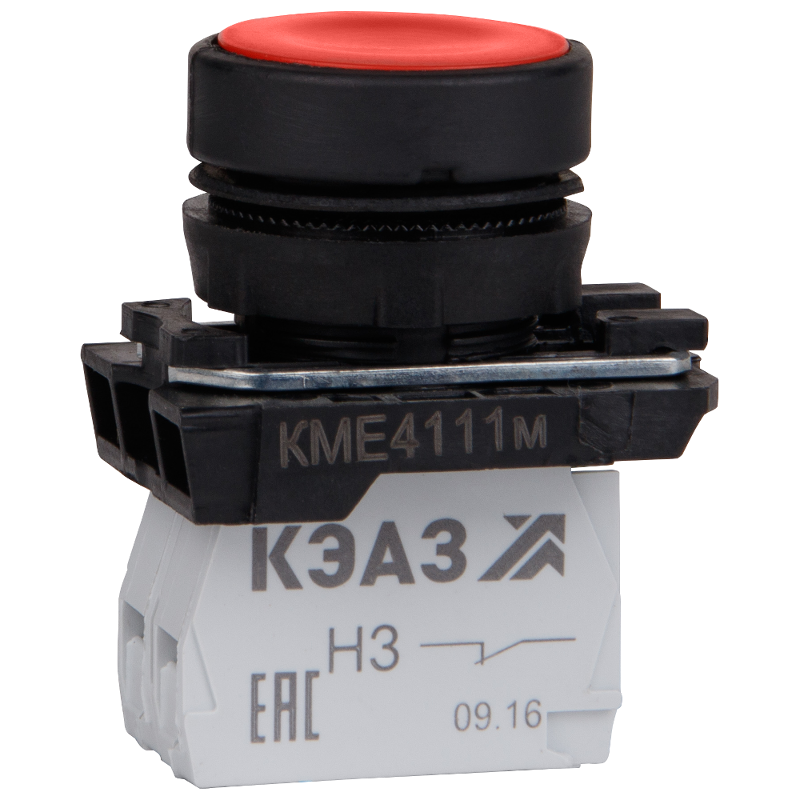 Кнопка КМЕ4111м-красный-1но+1нз-цилиндр-IP40-КЭАЗ | 248241 | КЭАЗ — КЭАЗ (Курский электроаппаратный завод)