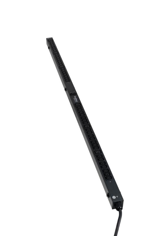 БРП Uniprom, базовый, 0U, 240В, 1Ф, 32A, 42xC13 6xC19, 3м кабель, IEC309 | UP7553 | SE — миниатюра 2