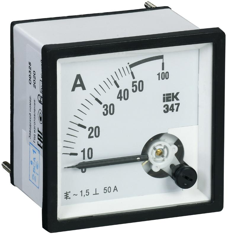 Амперметр Э47 50А кл. точн. 1,5 96х96мм | IPA20-6-0050-E | IEK — IEK (ИЭК)