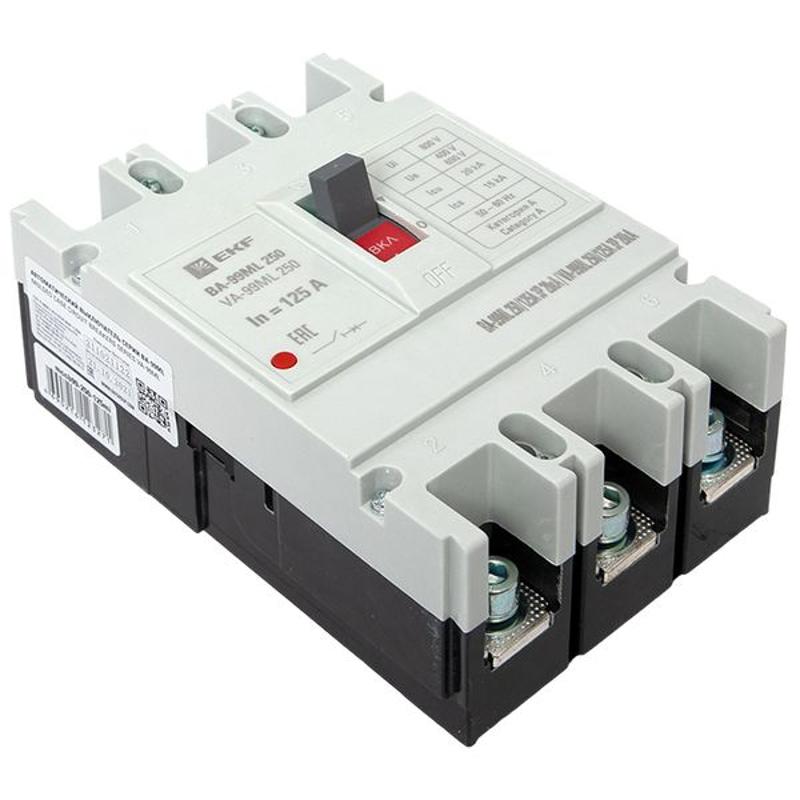 Выключатель автоматический ВА-99М 250/160А 3P 20кА EKF Basic | mccb99-250-160mI | EKF — миниатюра 17