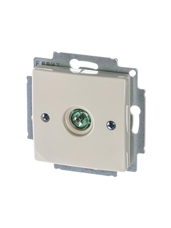 ABB Basic 55 Сл. кость Розетка TV оконечная | 1724-0-4280  | 2CKA001724A4280 | ABB — ABB