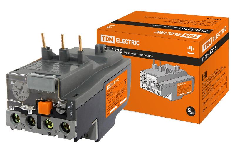 Реле тепловое РТН-1316  9-13А  | SQ0712-0009 | TDM — TDM ELECTRIC