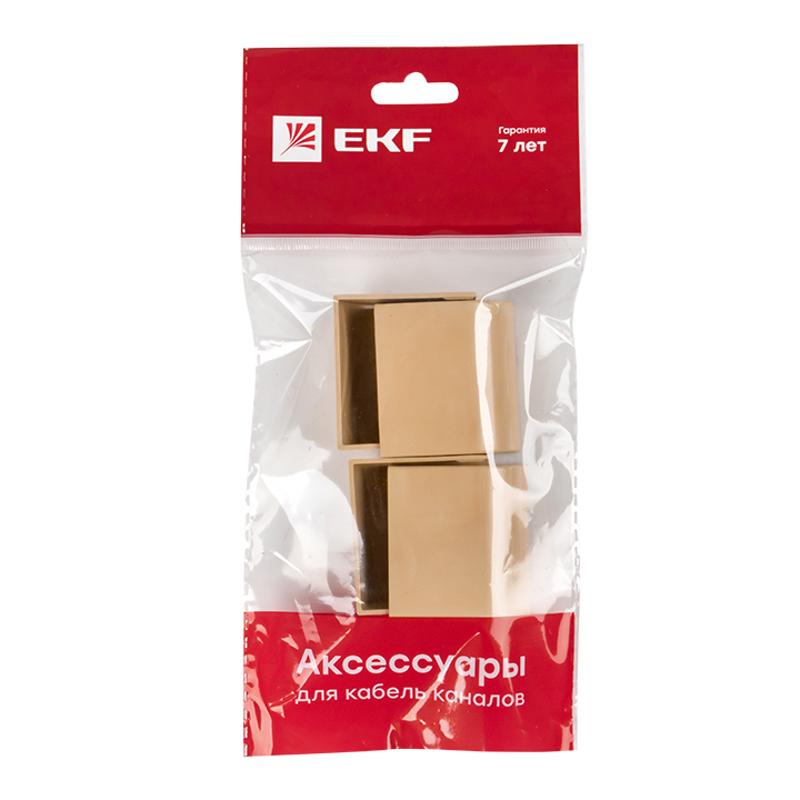 Заглушка (40х16) (4 шт) Plast EKF PROxima   под светлое дерево  |  ecl-40-16x4 |  EKF  — миниатюра 7