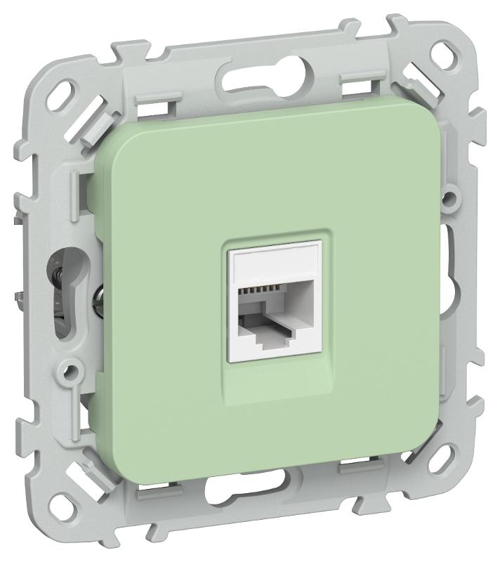 FLITE Розетка компьютерная RJ45 кат.6 UTP РК6-1-0-ФлФ фисташковый | FI-K12-2-K93 | IEK — IEK (ИЭК)